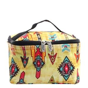 Canvas Tribal Arrow Cosmetic Bag